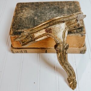Vintage Italian Ornate Gold Gilt Wall Shelf Florentine Style Florence